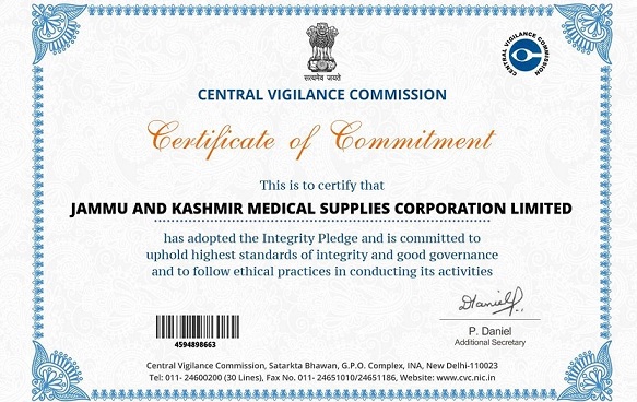 Jammu & Kashmir Medical Supplies Corporation Limited (JKMSCL)